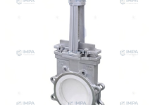 PZ71TC pneumatic ceramic bidirectional flow slag discharge gate valve is used for wear-resistant pipelines in power plants for slag and ash discharge.-steellab