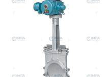 PZ973H electric slide gate valve, cast steel and stainless steel electric knife gate valve (cloverleaf type).-steellab