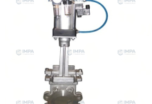 Pneumatic knife gate valve, pneumatic gate valve, wafer pneumatic gate valve, exposed plate, concealed plate-steellab