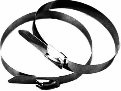 671220 TIE CONNECTING FOR RAZOR WIRE, GALV STEEL