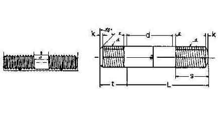 691501 BOLT STUD WITH FURTHER DETAIL