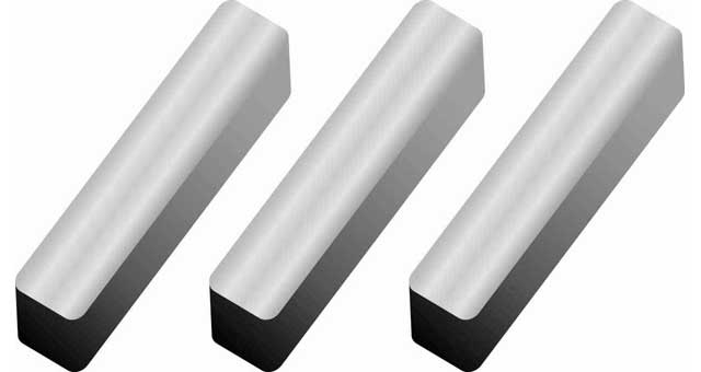 695602 KEY MACHINE DOUBLE SQUARE ENDS, STEEL 4X4X300MM