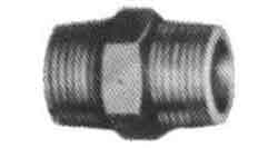 730901 NIPPLE HEXAGON MALLEABLE CAST, IRON GALV 1/8
