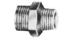 732372 NIPPLE HEXAGON REDUCING BRASS, 1-1/2X1-1/4 THREADED