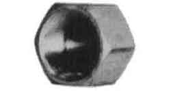 732551 CAP HEXAGON STAINLESS STEEL, 1/8 THREADED