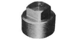 732601 PLUG SQUARE HEAD, STAINLESS STEEL 1/8 THREADED