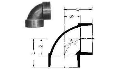 732811 ELBOW PVC 90DEG SHORT RADIUS, FOR DRAIN SIZE 30