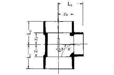 732871 TEE REDUCING PVC FOR DRAIN, SIZE 40 X 30