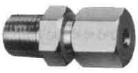 734001 CONNECTOR MALE FLARELESS BRASS, 4MMXPT1/8