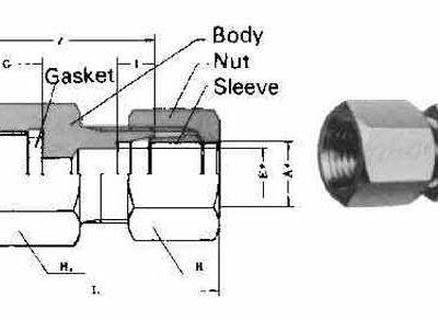 734031 COUPLING FEMALE FLARELESS, BRASS 4MMXPT1/4