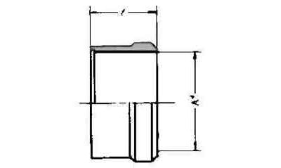 734101 SLEEVE BRASS FOR FLARELESS, TUBE FITTING 4X7MM