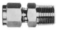 734301 CONNECTOR MALE STAINLESS STEEL, FLARELESS 6MMXPT1/8