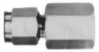 734371 CONNECTOR FEMALE FLARELESS, STAINLESS STEEL 6MMXPF1/8