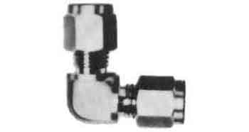 734421 ELBOW UNION STAINLESS STEEL, FLARELESS 6MM