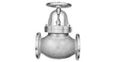 751101 GLOBE VALVE SCREW DOWN CHECK, C-IRON FLANGED F7353 5KG-50MM