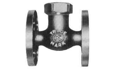 751341 GLOBE VALVE LIFT CHECK BRONZE, FL'GED U-BONNET F7415 5KG-15MM