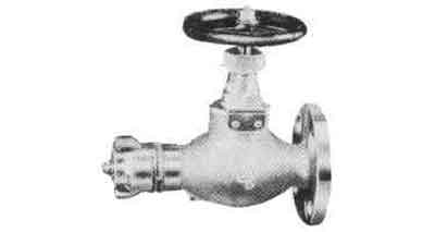 751701 GLOBE HOSE VALVE BRONZE, FLANGE&SCREW F7334 5KG-15MM