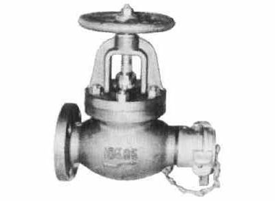 751731 GLOBE HOSE VALVE CAST-IRON, FLANGE&COUPLING F7333 5KG-50MM