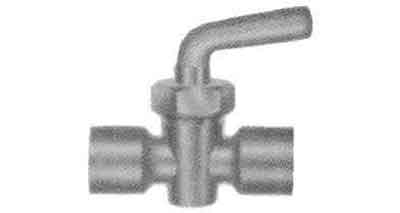 752061 METER COCK BRASS LEVER HANDLE, & FEMALE ENDS PS-1/4