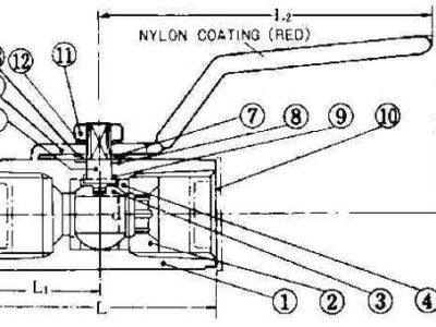 752411 BALL VALVE STAINLESS STEEL, SCREWED-END PT1/4