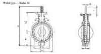 754401 VALVE BUTTERFLY CAST IRON DIN, WAFER TYPE SERIES 50 50MM
