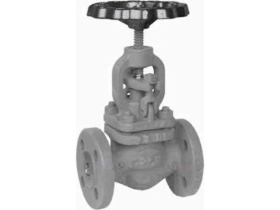 755194 GLOBE VALVE DIN CAST STEEL 398, FLANGED PN16 STRAIGHT DN 15
