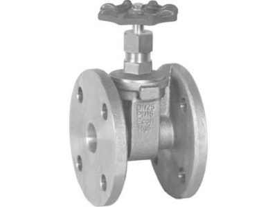 755541 GATE VALVE BRONZE DIN FLANGED, PM10/16 #291 15MM