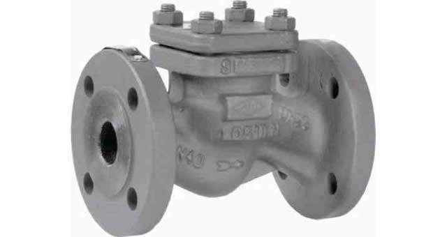 755929 CHECK VALVE DIN CAST STEEL, FLANGED LIFT PN40 #95 DN 100