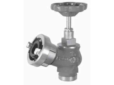 756001 FIRE/DECKWASH VALVE DIN 30DEG., ANGLE COPPER ALLOY #905 1"