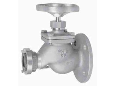 756051 FIRE/DECKWASH VALVE DIN BRONZE, FLANGE & STORZ #911 40MM