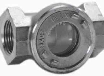 756861 SIGHT GLASS DIN BRONZE SCREWED, SINGLE WINDOW #626 1/2"