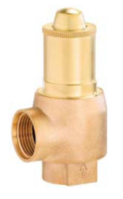 757075 VALVE SAFETY DIAPHRAGM 651MWIK, RED BRASS 1-1/2" 6/8/10BAR