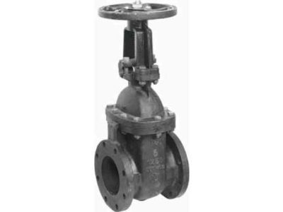 757241 GATE VALVE ANSI 125 CAST IRON, BRONZE TRIM FLANGED #1800 2"