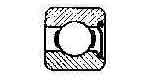 770541 BALL BEARING SINGLE ROW, DEEP GROOVE NO.6000Z C3