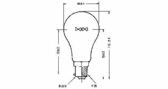 790411 LAMP NAVIGATION B-22, 24V 40W