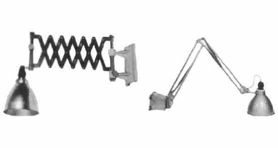 792121 CHART TABLE LIGHT, WALL-MOUNTING PANTAGRAPH E-26