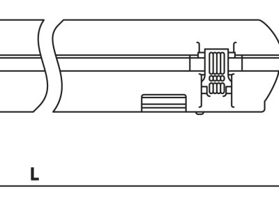 791888 FL CEILING LIGHT WATERTIGHT, LED W/DIFFUSER 11.5WX1 C.WHITE