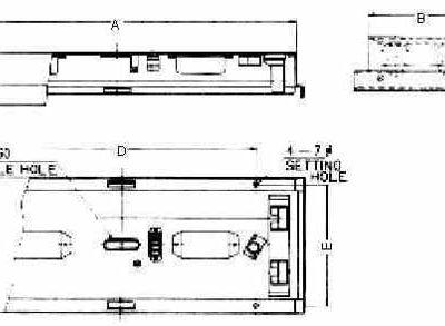 791851 FL CEILINGLIGHT NON-WATERTIGHT, RECESS AC100/115V KQA201 20WX1