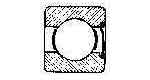 770731 BALL BEARING SINGLE ROW, DEEP GROOVE NO.6300Z C3