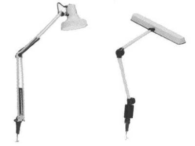 792125 TABLE LIGHT UNIVERSAL 100W, INCANDESCENT W/CLAMP BRACKET