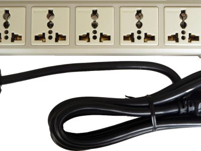 792982 RECEPTACLE 2WAYS BRITISH PLUG, 3 FLAT PINS W/3MTR CORD