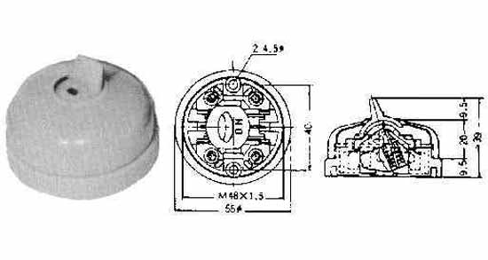 793002 SWITCH SNAP NON-WATERTIGHT, TYPE 2T 2POLE 64MM DIAM