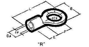 794651 CABLE SHOE CLAMPING TYPE-R, NOMINAL SIZE 1.25-3