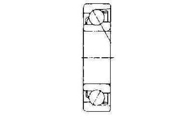 770801 BALL BEARING SINGLE ROW, ANGULAR CONTACT NO.7200